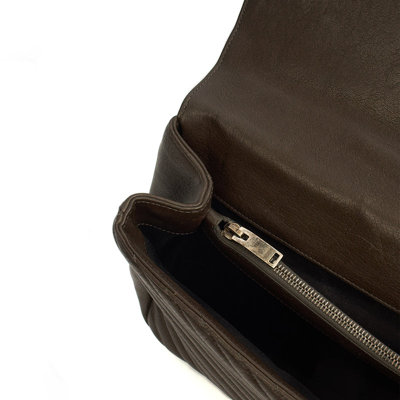 Picture of Saint Laurent Shoulder Bag College - Medium in Brown, Calfskin Leather