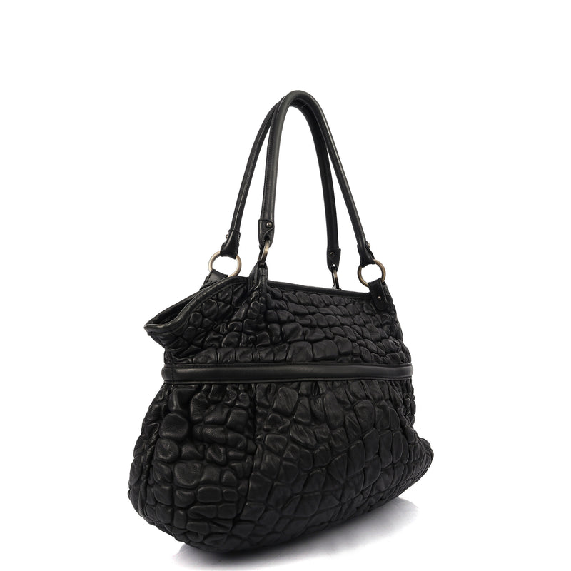 Picture of Fendi Tote Chef Shopper Tote in Black, Leather