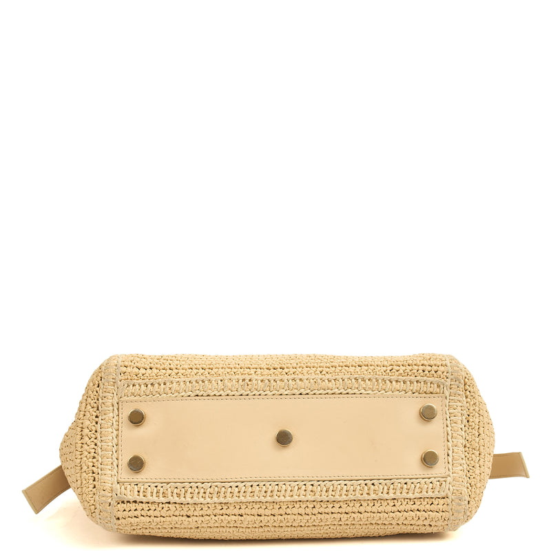 Picture of Saint Laurent Tote Cabas Downtown Straw in invalid, Raffia