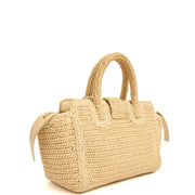 Picture of Saint Laurent Tote Cabas Downtown Straw in invalid, Raffia
