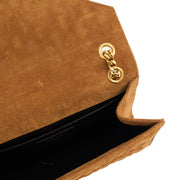 Picture of Saint Laurent Cross Body Envelope Shoulder Bag - Small in Brown, Suede