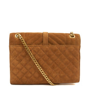 Picture of Saint Laurent Cross Body Envelope Shoulder Bag - Small in Brown, Suede