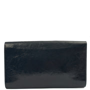 Picture of Saint Laurent Clutch Cassandra Clutch in Blue, Patent Leather