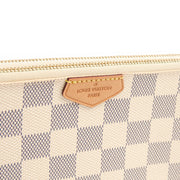 Picture of Louis Vuitton Cross Body Double Zip Pochette in Damier Azur, Canvas