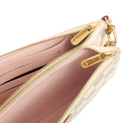 Picture of Louis Vuitton Cross Body Double Zip Pochette in Damier Azur, Canvas