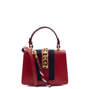 Picture of Gucci Shoulder Bag Sylvie Chain - Mini in Red, Leather