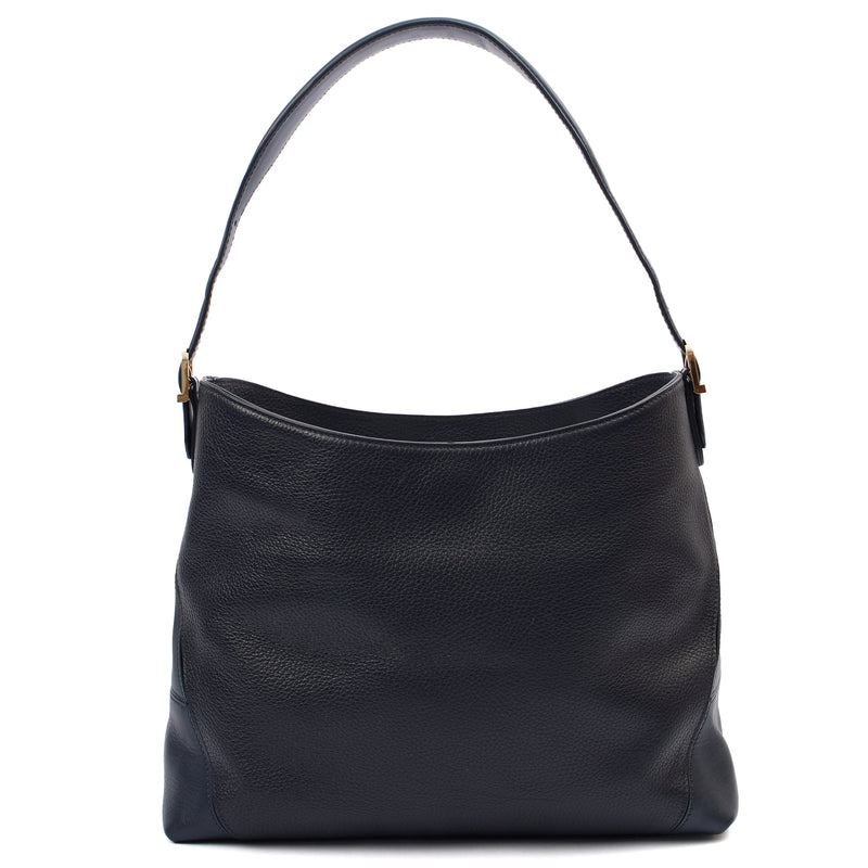 Picture of Aspinal of London Shoulder Bag London Tote - Midi in Navy, Leather