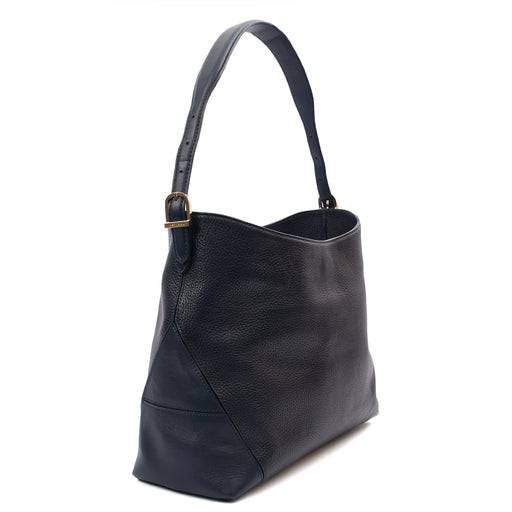 Picture of Aspinal of London Shoulder Bag London Tote - Midi in Navy, Leather
