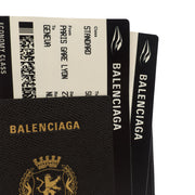 Picture of Balenciaga Bag Charm Zip Wallet in Black, Leather