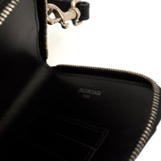 Picture of Balenciaga Bag Charm Zip Wallet in Black, Leather