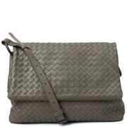 Picture of Bottega Veneta Satchel Intrecciato Messenger in Green, Intrecciato Nappa