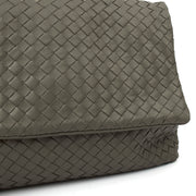Picture of Bottega Veneta Satchel Intrecciato Messenger in Green, Intrecciato Nappa