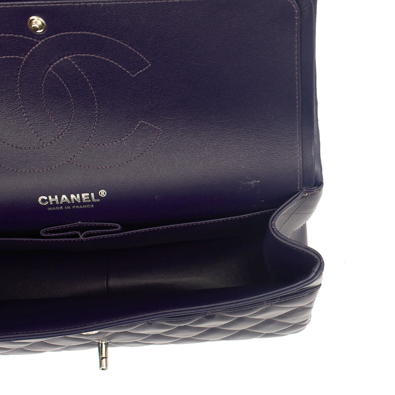 Picture of Chanel Shoulder Bag Classic Double Flap - Large in Purple, Calfskin Leather
