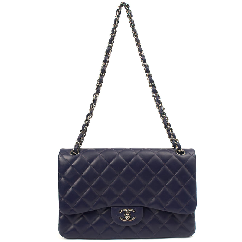 Picture of Chanel Shoulder Bag Classic Double Flap - Large in Purple, Calfskin Leather