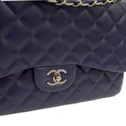 Picture of Chanel Shoulder Bag Classic Double Flap - Large in Purple, Calfskin Leather