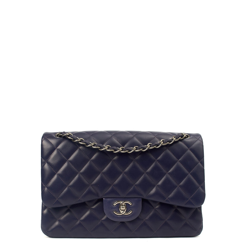 Picture of Chanel Shoulder Bag Classic Double Flap - Large in Purple, Calfskin Leather