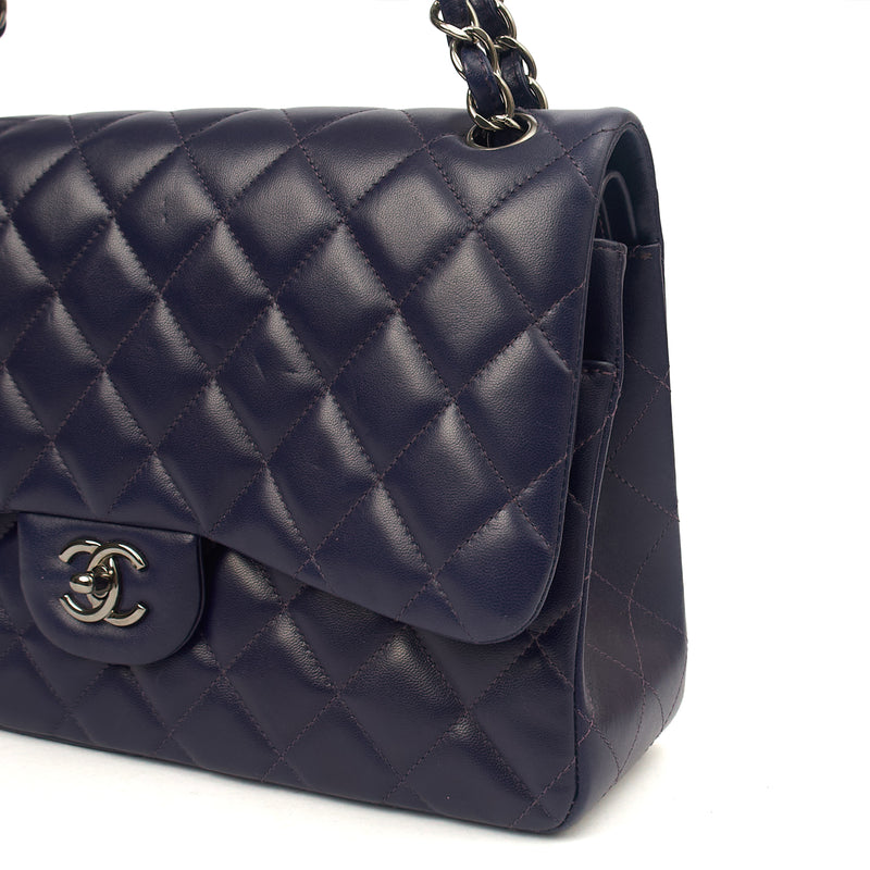 Picture of Chanel Shoulder Bag Classic Double Flap - Large in Purple, Calfskin Leather