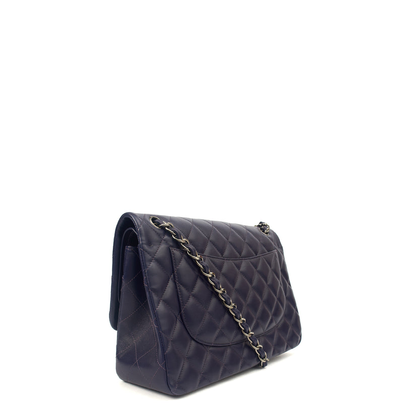 Picture of Chanel Shoulder Bag Classic Double Flap - Large in Purple, Calfskin Leather