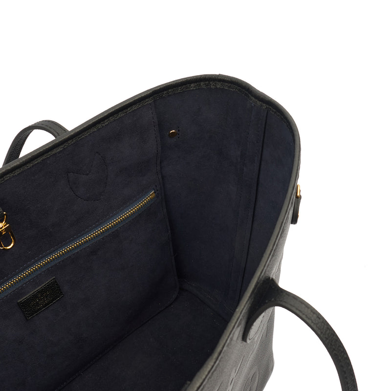 Picture of Louis Vuitton Tote Neverfull MM in Black, Empreinte Leather