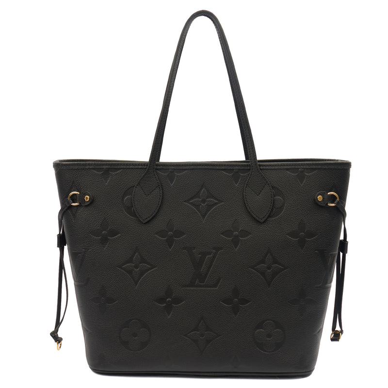 Picture of Louis Vuitton Tote Neverfull MM in Black, Empreinte Leather