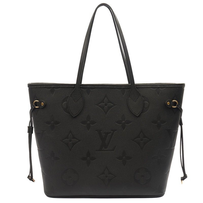 Picture of Louis Vuitton Tote Neverfull MM in Black, Empreinte Leather