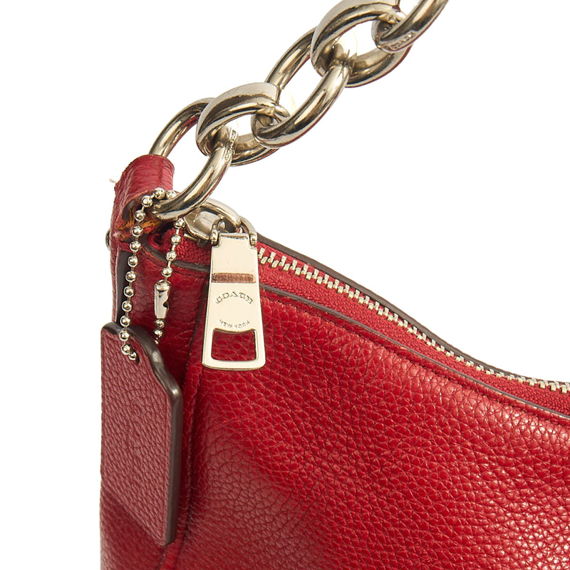Picture of Coach Cross Body Tabby Messenger 19 in Red, Leather