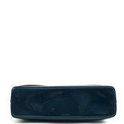 Picture of Mulberry Clutch Postman's Lock Pouch in Blue, Patent Leather