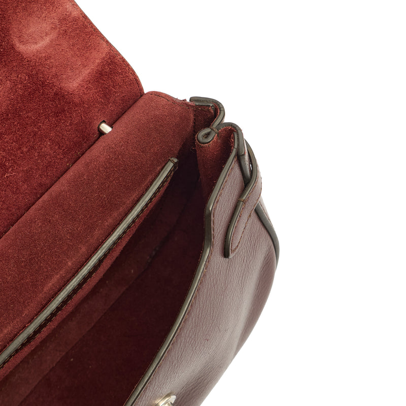 Picture of Mulberry Top Handle Amberley Small Satchel in Red, Leather