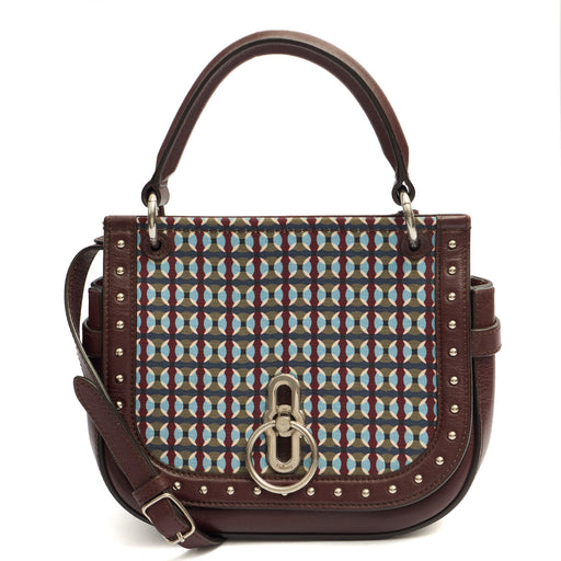 Picture of Mulberry Top Handle Amberley Small Satchel in Red, Leather