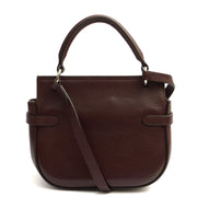 Picture of Mulberry Top Handle Amberley Small Satchel in Red, Leather