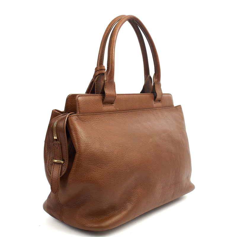 Picture of Mulberry Tote Tote in Oak, Calfskin Leather