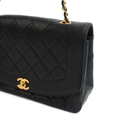Picture of Chanel Cross Body Diana - Medium in Black, Lambskin Leather