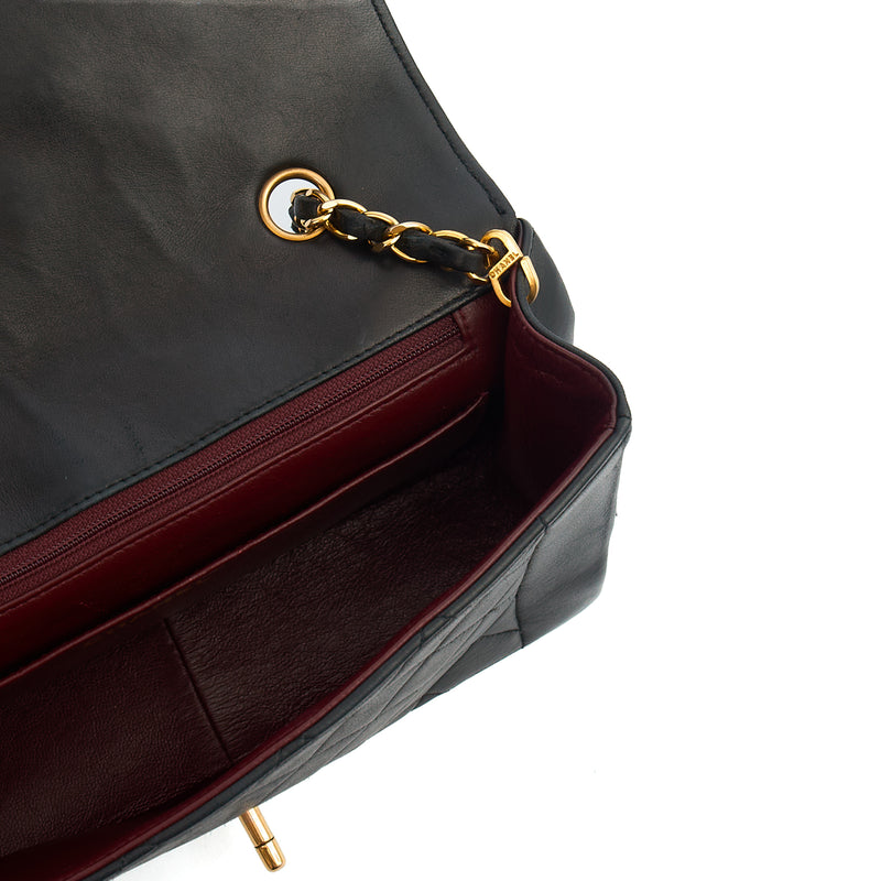 Picture of Chanel Cross Body Diana - Medium in Black, Lambskin Leather