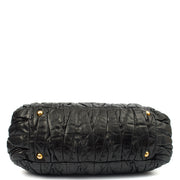 Picture of Miu Miu Cross Body Madras in Black, Patent Leather