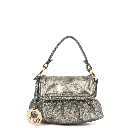 Picture of Fendi Mini Bag Chef Flap Bag in Metallic, Fabric