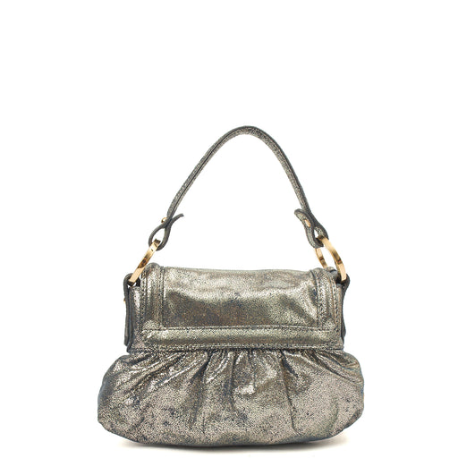 Picture of Fendi Mini Bag Chef Flap Bag in Metallic, Fabric