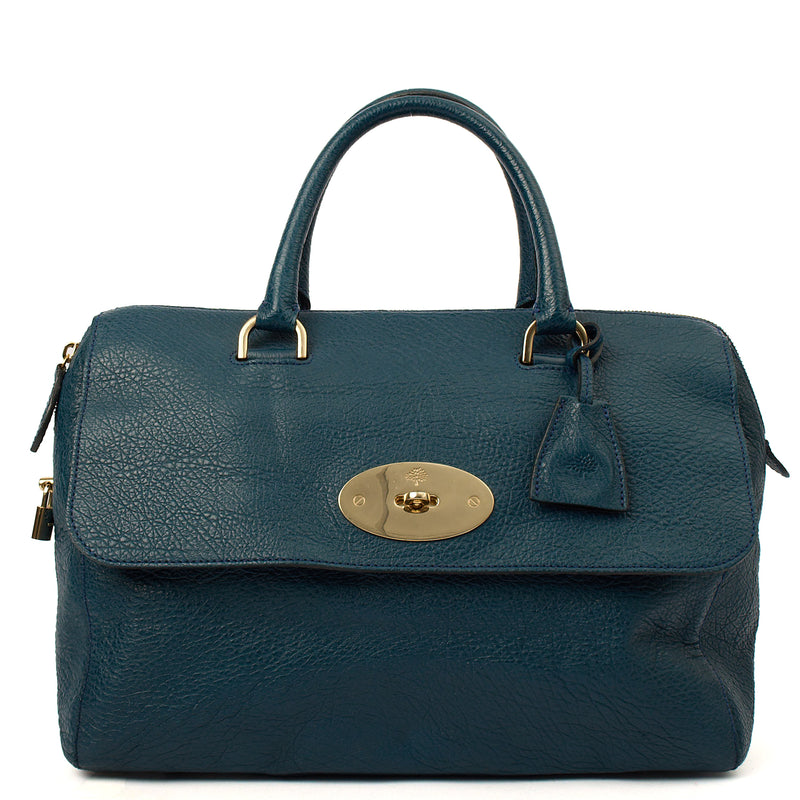 Picture of Mulberry Tote Del Rey in Out Of The Blue, Leather