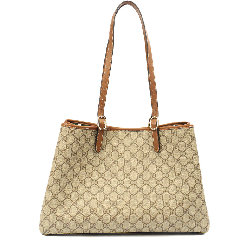 Picture of Gucci Tote GG Emblem Bag in invalid, GG Canvas