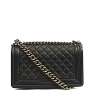 Picture of Chanel Cross Body Boy - Medium in Black, Calfskin Leather