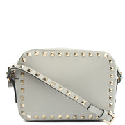 Picture of Valentino Cross Body Rockstud Crossbody Bag - Small in Grey, Leather