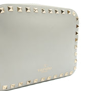 Picture of Valentino Cross Body Rockstud Crossbody Bag - Small in Grey, Leather