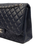Picture of Chanel Shoulder Bag Classic Single Flap - Maxi in Blue, Lambskin Leather