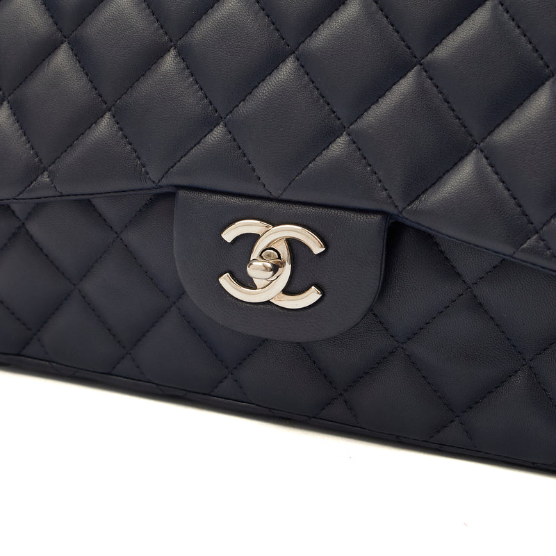 Picture of Chanel Shoulder Bag Classic Single Flap - Maxi in Blue, Lambskin Leather