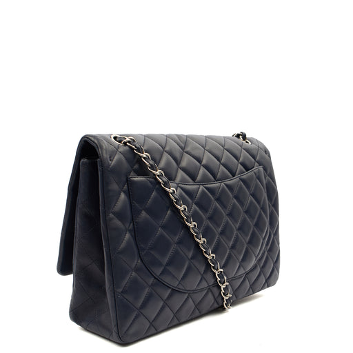 Picture of Chanel Shoulder Bag Classic Single Flap - Maxi in Blue, Lambskin Leather