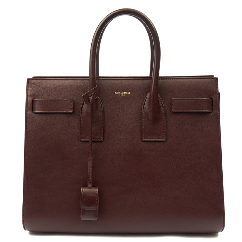 Picture of Saint Laurent Tote Sac de Jour in Red, Leather