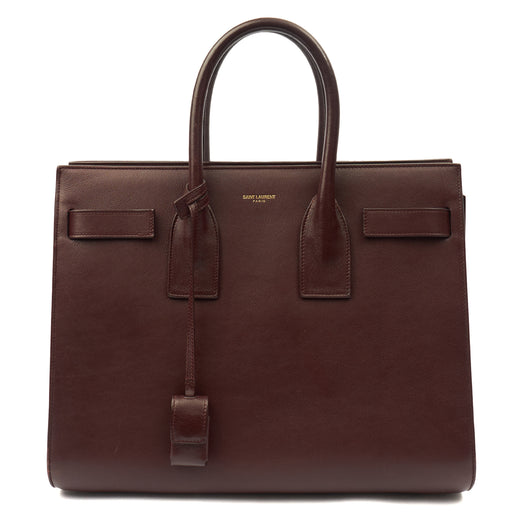 Picture of Saint Laurent Tote Sac de Jour in Red, Leather