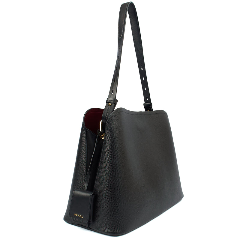 Picture of Prada Tote Lux Tote in Black, Saffiano Leather