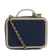 Picture of Chanel Shoulder Bag CC Filigree Vanity Case in Blue, Fabric