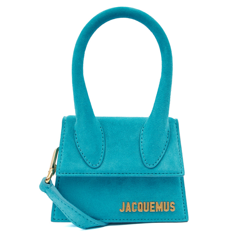 Picture of Jacquemus Cross Body Le Chiquito in Blue, Suede