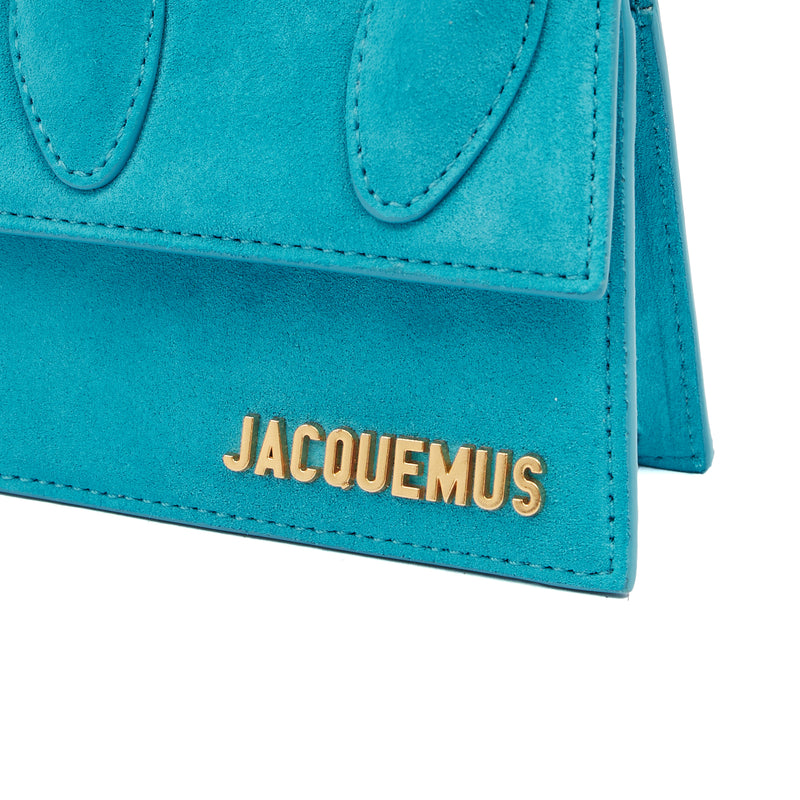 Picture of Jacquemus Cross Body Le Chiquito in Blue, Suede